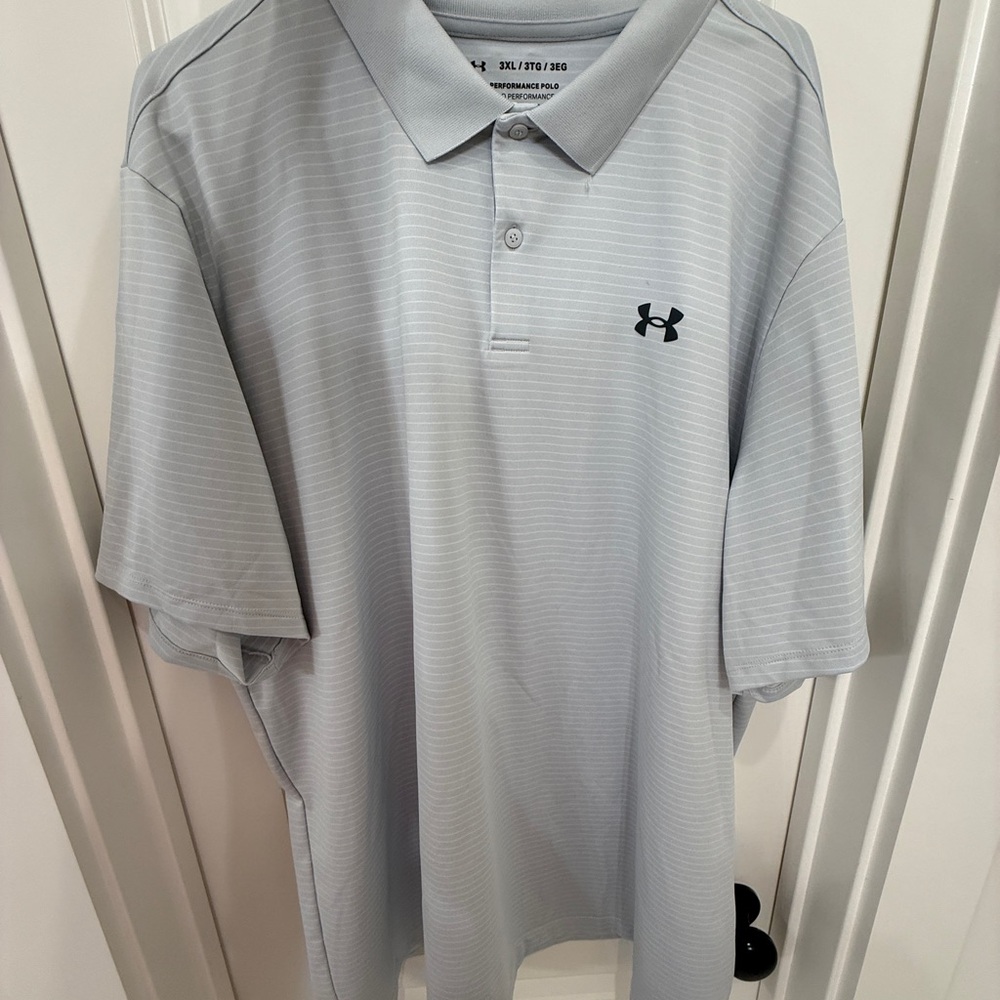 Under Armour Men's Light Gray Polo Shirt